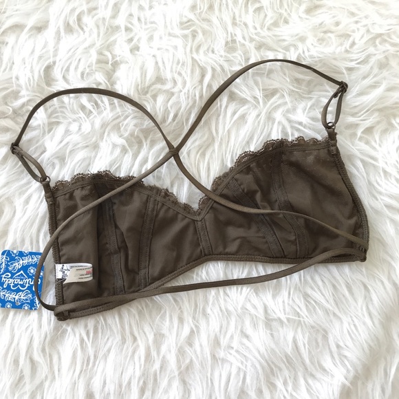 SOLD Free People Green Lace Bralette - Picture 2 of 5